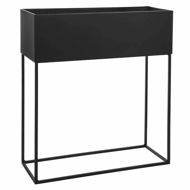 Parterre De Fleurs En Métal, 2 Pots 2 Parterre De Fleurs En Métal, 2 Pots – Image 2