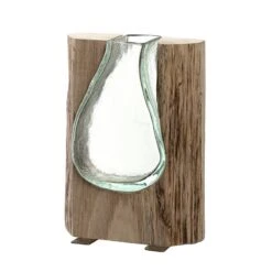 Leonardo Vase En Bois Casolare