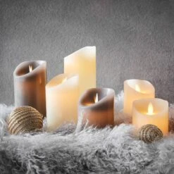 Bougies LED GROWING FLAME (lot De 3) -Noël Décorer Magasin 1000339143 220310 021 MOOD DETAILS P000000001000339143 mood
