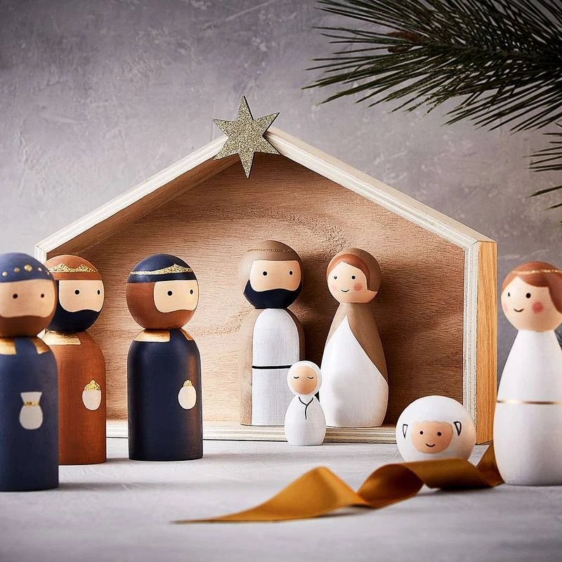 Crèche Avec Personnages X-MAS - 9 élém. 2 Crèche Avec Personnages X-MAS - 9 élém. – Image 2