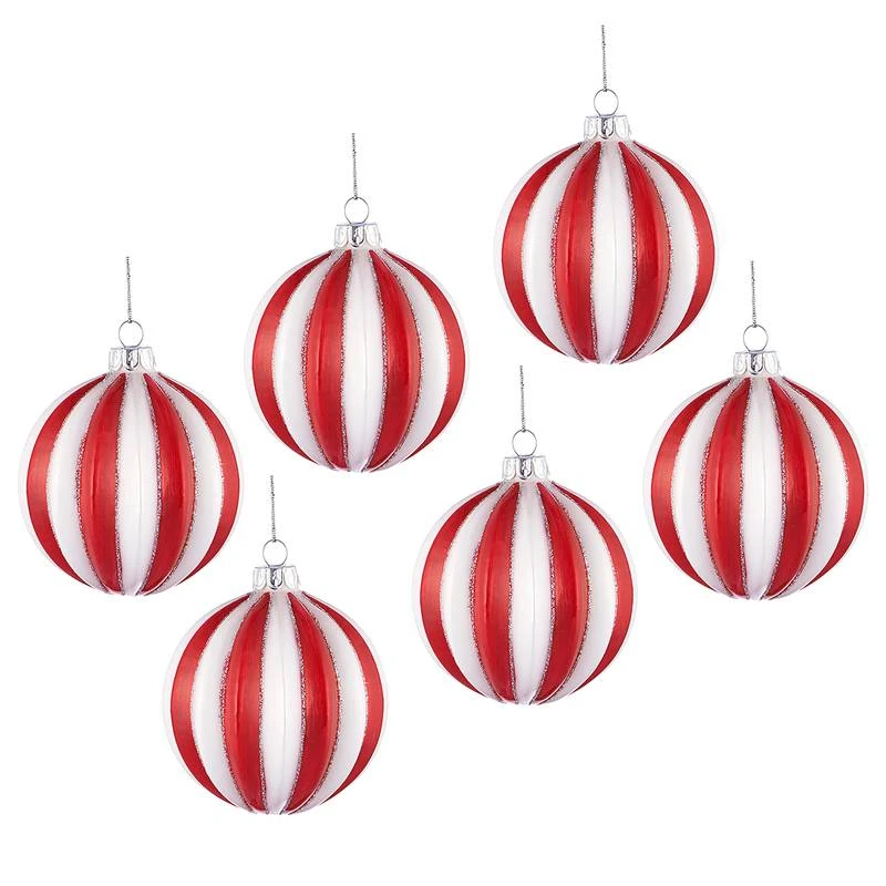 Boules De Noël HANG ON Relief - Lot De 6 1 Boules De Noël HANG ON Relief - Lot De 6