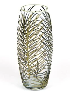 Vase En Verre Peint à La Main 25 Cm -Noël Décorer Magasin 103377b1d2664f07a6e318e00d5dcb05