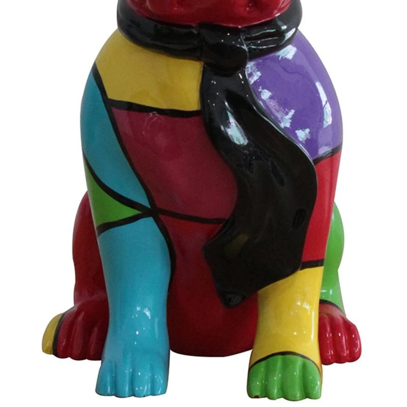 Statue Chien Bulldog Assis H37cm KARL 01 3 Statue Chien Bulldog Assis H37cm KARL 01 – Image 3
