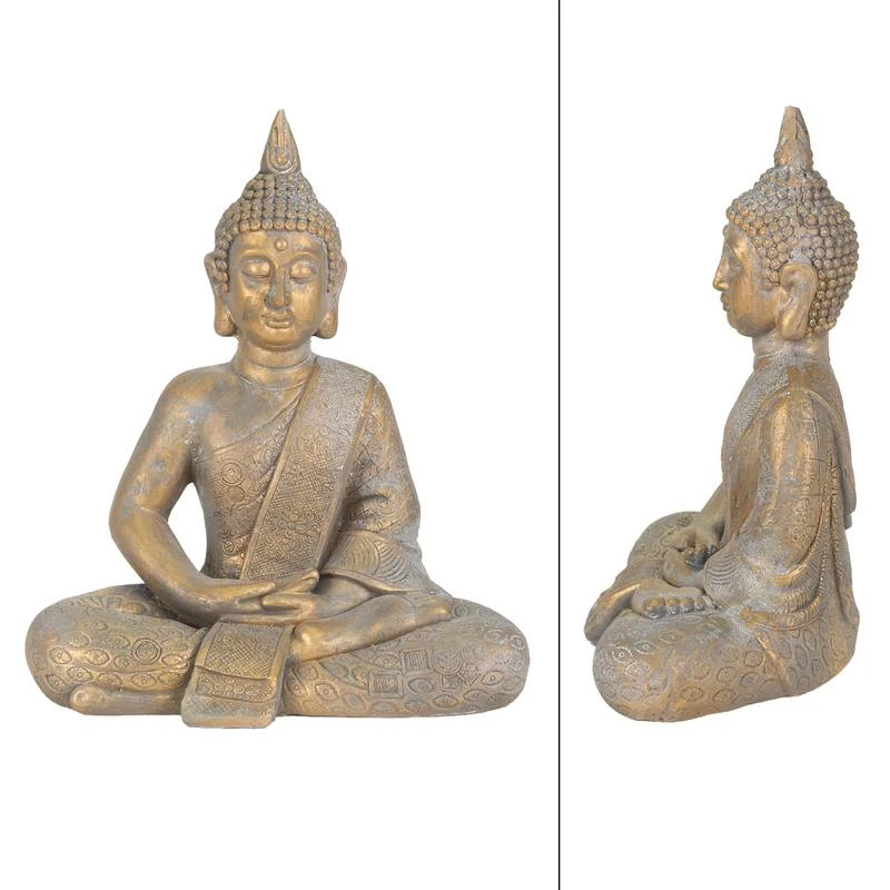 Figure De Bouddha 40x24x48 Cm Bronze 2 Figure De Bouddha 40x24x48 Cm Bronze – Image 2