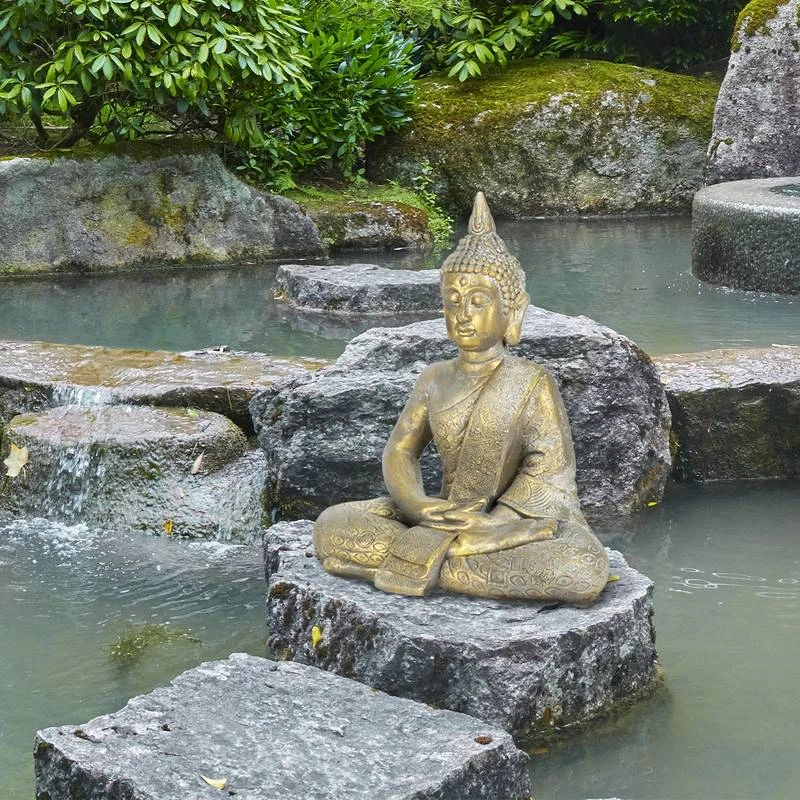 Figure De Bouddha 40x24x48 Cm Bronze 6 Figure De Bouddha 40x24x48 Cm Bronze – Image 6