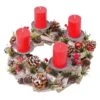 Couronne Avent HWC-H50 Bougies Rouges