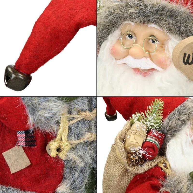 Figurine De Père Noël 24x14x47cm Blanc 11 Figurine De Père Noël 24x14x47cm Blanc – Image 11