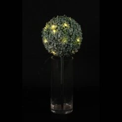 Petite Boule De Buis Effet Givré -Noël Décorer Magasin 5184308cb6ef4990a5d6f95b9d5ecd64