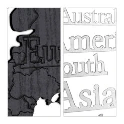 Carte Monde En Bois Avec 5 Horloges -Noël Décorer Magasin 575cd50ece584b72ac5bdeab73dc42ec