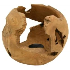 Photophore Boule En Teck