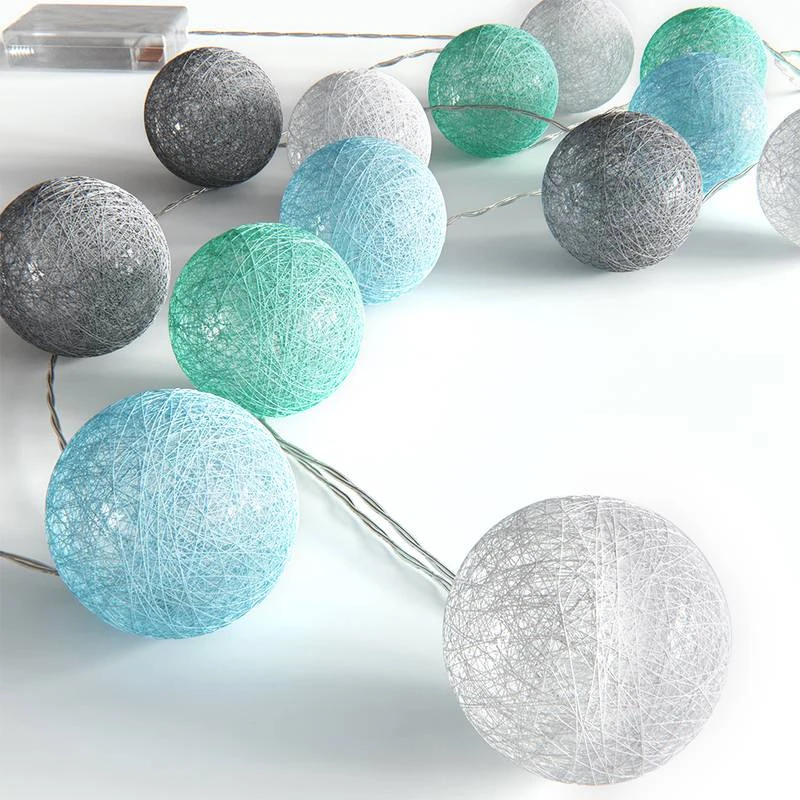 Guirlande Cotton Balls 310cm Vert 5 Guirlande Cotton Balls 310cm Vert – Image 5