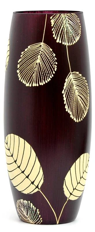 Vase En Verre Peint à La Main 30 Cm 1 Vase En Verre Peint à La Main 30 Cm