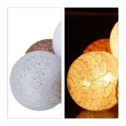 Guirlande Lumineuse LED 10 Boules Coton -Noël Décorer Magasin 9a2ecdb1473849d4a19cd15bb15ee056