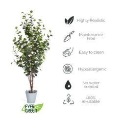 Plante Artificielle Eucalyptus -Noël Décorer Magasin a52a3bef949a4d7fbff7f4c5d112288b