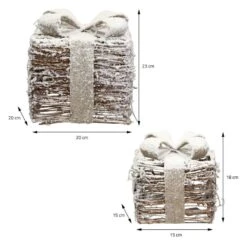 Coffrets Cadeaux LED, 2 Pièces Incluses 12 Coffrets Cadeaux LED, 2 Pièces Incluses -Noël Décorer Magasin ce27d6c419cd41df9f567819f211d27f