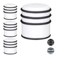 Butoir De Porte Noir En Lot De 4 -Noël Décorer Magasin d936aacb54d94fe7b3b2ebee8826f011