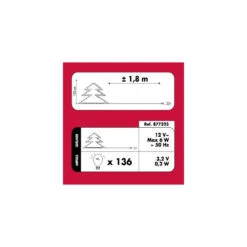 Sapin De Noël 120 Cm Vert Lumineux LED Blanc -Noël Décorer Magasin sapin lumineux 120 cm vert fibre optique 2