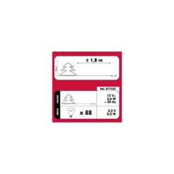 Sapin De Noël 90 Cm Vert Lumineux LED Blanc -Noël Décorer Magasin sapin vert lumineux 90 cm fibre optique 2